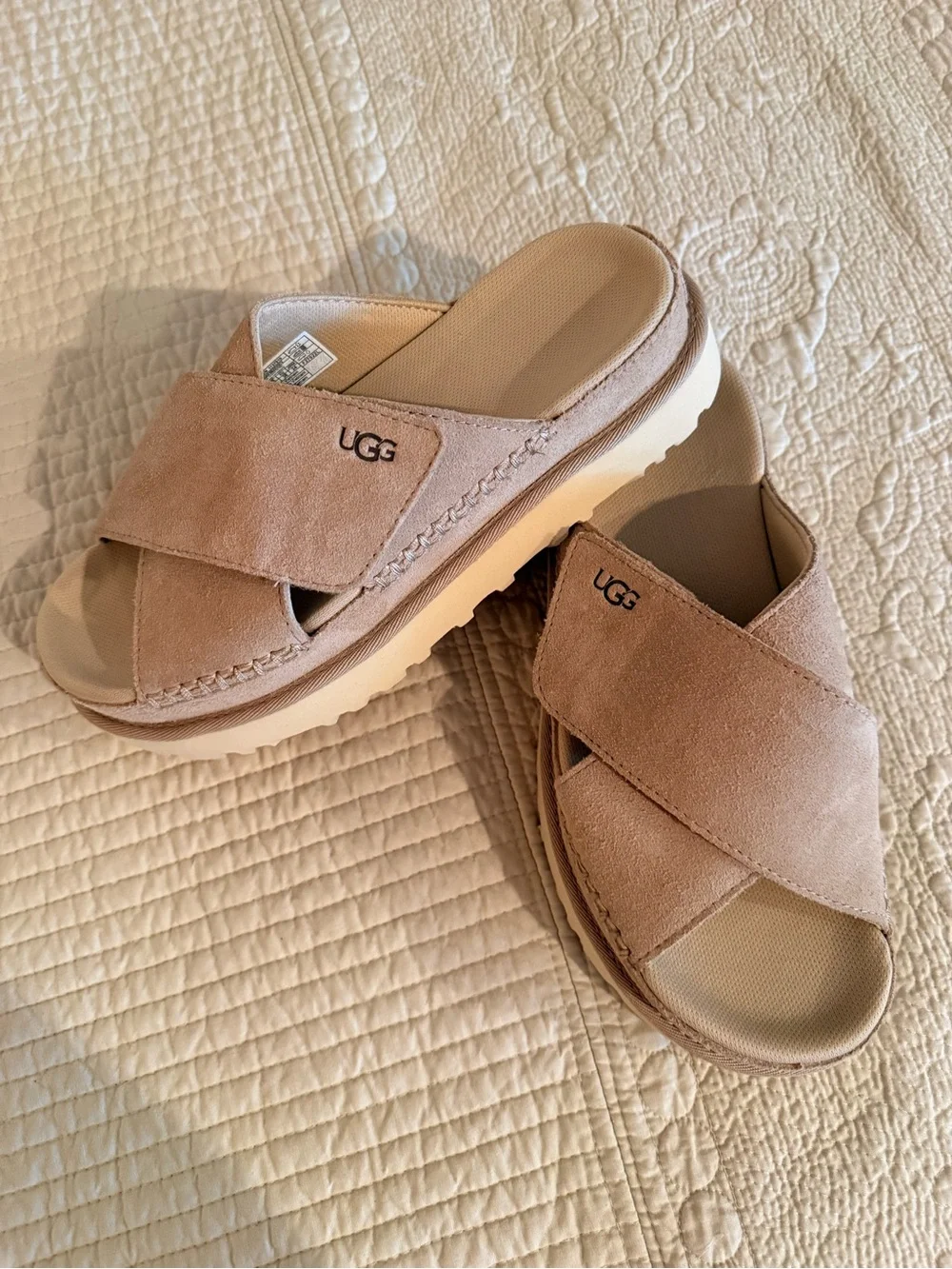 UGG Suede Slip-On in Chestnut Beige